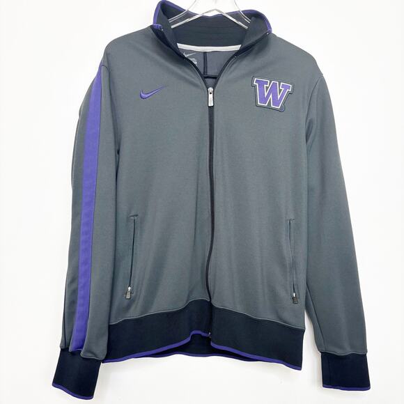Men's Nike University of Washington Huskies Full Zip Jacket L - Picture 1 of 7